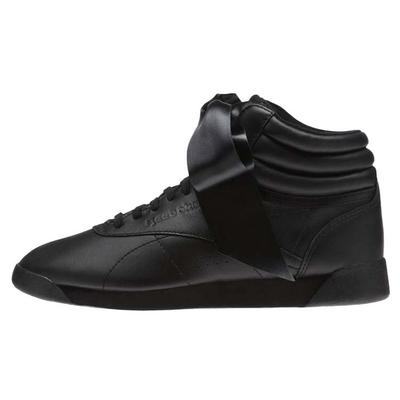 Кроссовки женские Freestyle Hi Satin Bow Black Skull-Grey CM8904