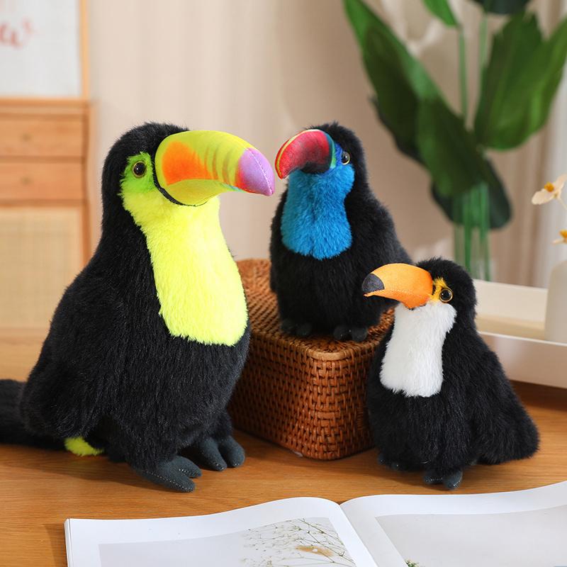 20/30cm Simulation Toco Toucan Plush Toys Cute Ramphastos Toco Stuffed Animated Bird Doll Cute Home Decoration Gifts