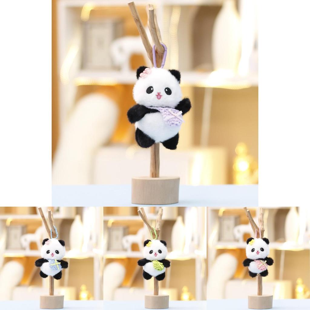 Мультяжная сумка-мессенджер Кукла панда с набивкой из ПП хлопка для украшения рюкзака и подарков