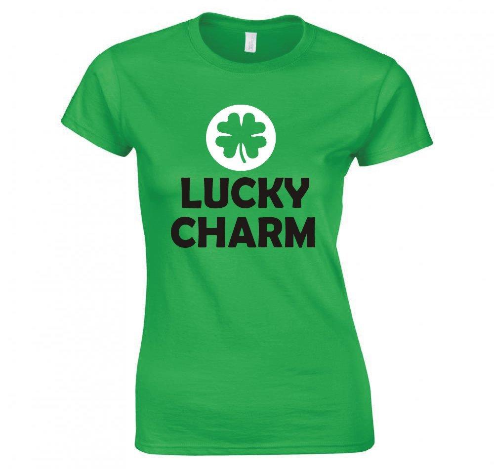 St Patricks Day Lucky Charm Ladies TShirt New