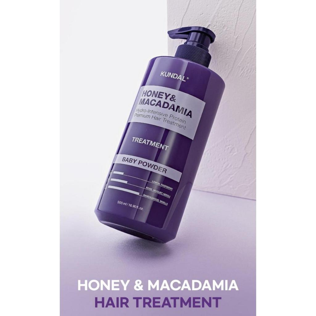 KUNDAL Набор Шампунь 500 мл + Кондиционер 500 мл Мед и Макадамия (4 варианта аромата)