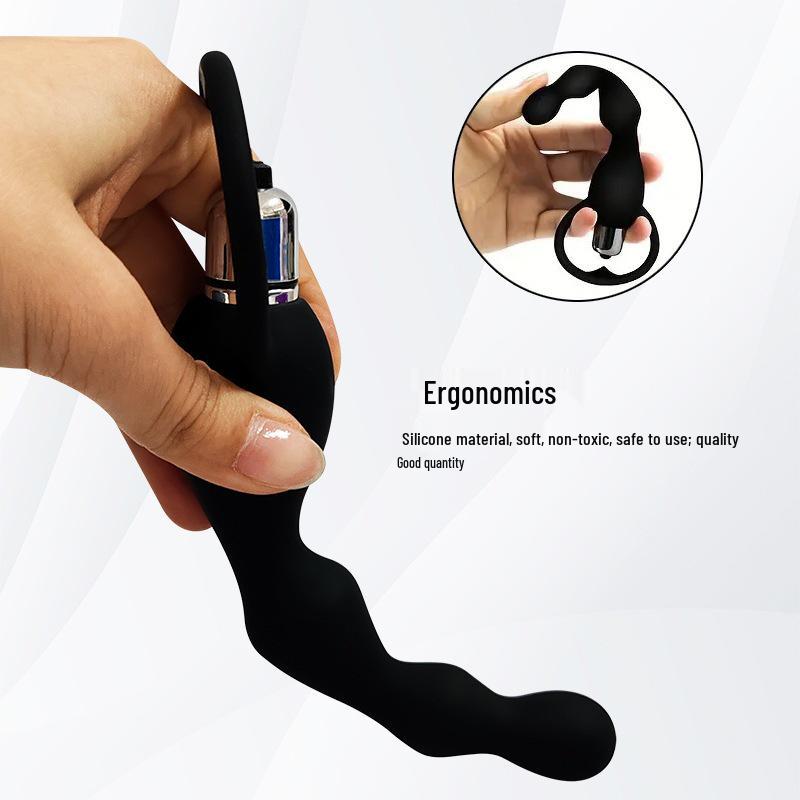 Anal Silicone Vibrator and Plug Beads Set