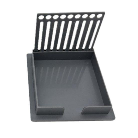 Держатель для липких заметок с трафаретом, пластиковый диспенсер для заметок, самоклеящиеся блокноты-органайзеры с шаблоном для рисования линий для офиса и дома