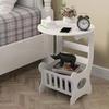 Mini Round Table Bedside Table Bedroom Furniture Modern Minimalist Lightweight Bedside Table Mini Storage Rack Storage Cabinet