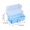Three-layer Transparent Plastic Craft Storage Box, Sewing Storage Box, Folding Tool Box, Art Student Miscellaneous Storage Box