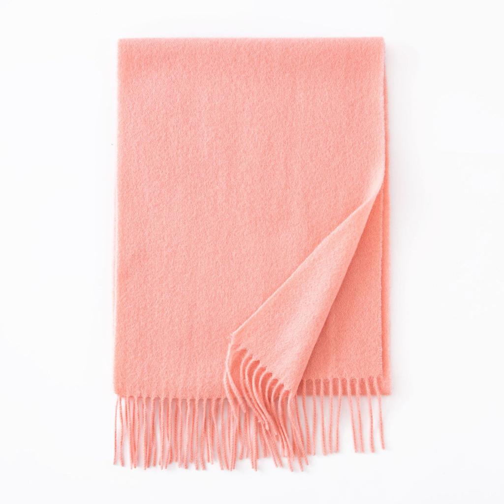 Thickened Autumn and Winter Plaid 100 Wool Scarf Atmosphere Women's All-match Fashion Warm Wool Scarf Comfortable Shawl
