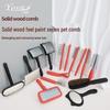 Solid Wood Pet Comb with Fluffy Needles and Detangle Knife