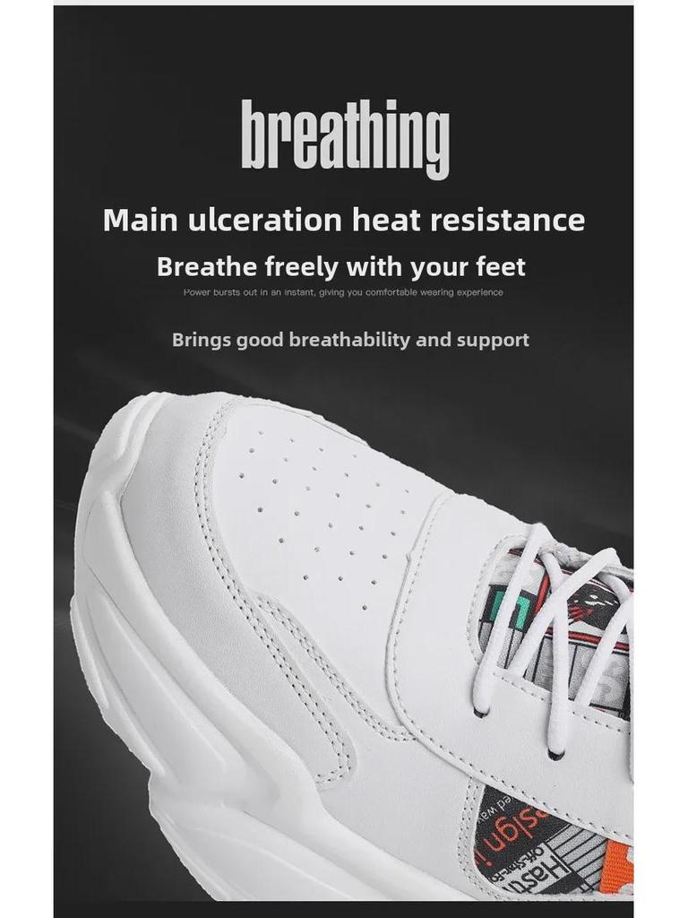 Осенние высокие баскетбольные кроссовки для молодежи - модные мужские кроссовки на толстой подошве для учеников средней школы