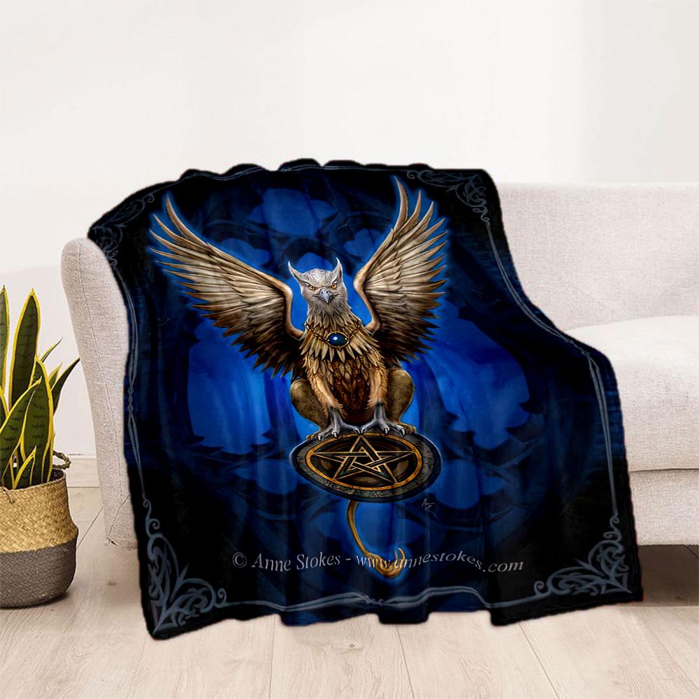 Gothic Style Blanket Soft & Cozy Great for Bedding Picnics Livingroom Four Seasons Multipurpose Digital Print Birthday Christmas Gift Blanket