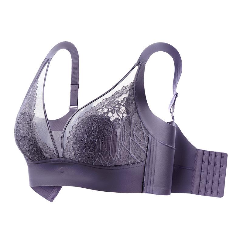 Women Sexy Lace Brassiere Gathered Push Up Underwear Top Thermal Color Changing Minimizer Bra Ultra Thin Mesh Lingerie