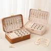Double Jewelry Storage Box Necklace Earrings Ring Jewelry Desktop Storage High-grade Locking Multi-compartment Jewelry Box