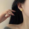 Легкие роскошные высококачественные серьги из фольги с подвесками Love Zircon, серьги с необычной текстурой в форме сердца