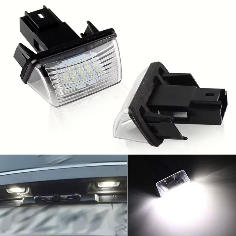 2 шт. Для Peugeot 206 207 307 308 407 5008 Partner Citroen C3 C4 C5 Xsara Picasso Светодиодная лампа подсветки номерного знака