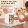 Rotating  Makeup Brush Organizer Holder For Cosmetic Puff Lipstick Storage With Clear View And Non Slip Base