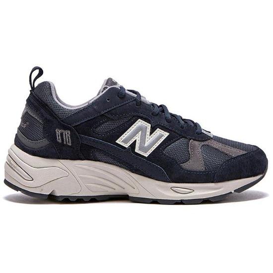New Balance 878 Темно-синие серебристые унисекс кроссовки Синие CM878KE1