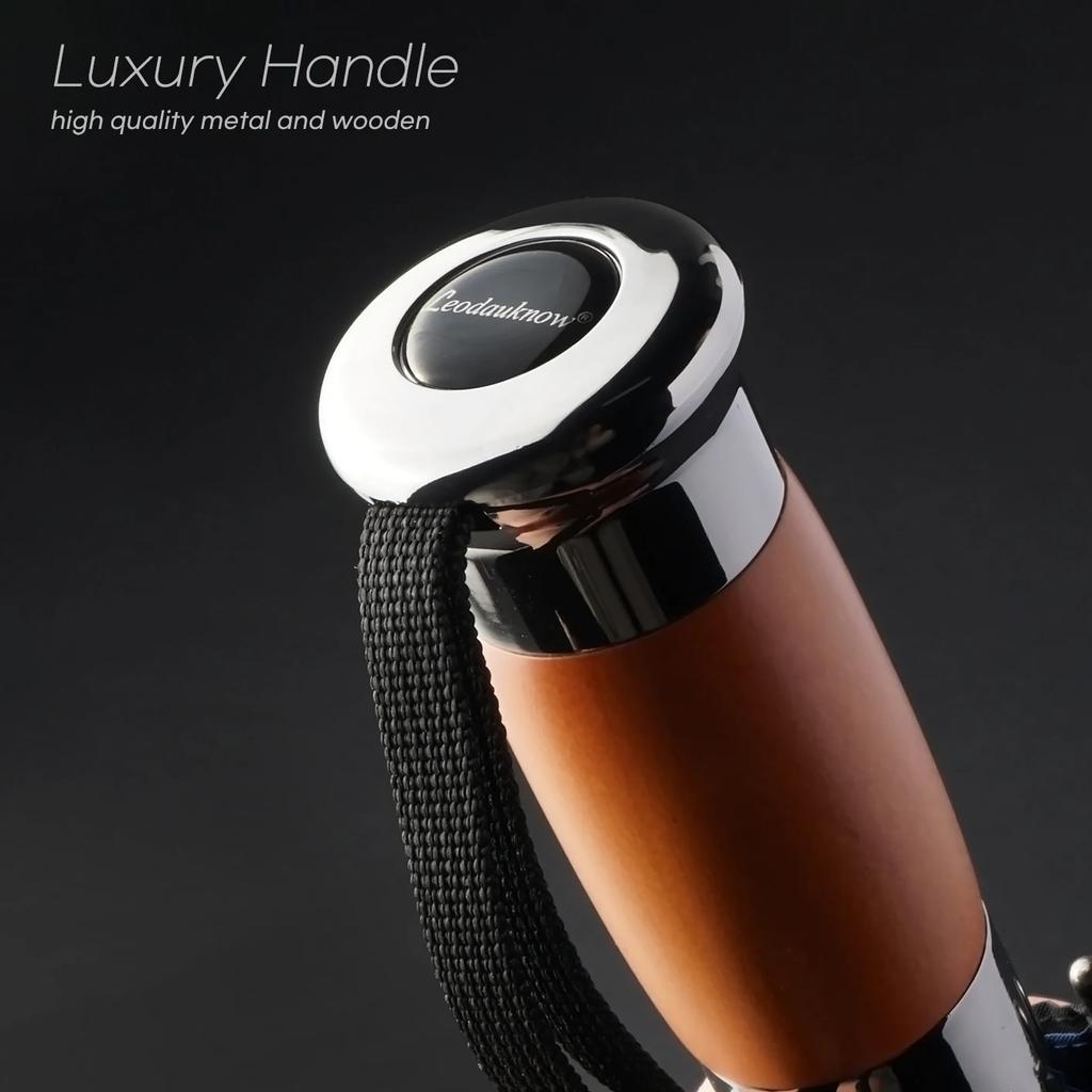 Большой гольф-зонт для мужчин, автоматический зонт в деловом стиле, двухслойный, большой складной зонт, дожде- и ветрозащитный, прочный