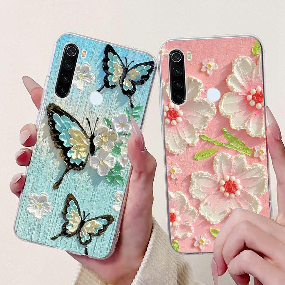 6.3" Silicone Case For Xiaomi Redmi Note 8 Soft TPU Cute Patterned Cover Case For Redmi Note 8  Note8 Protective Shell Bumper