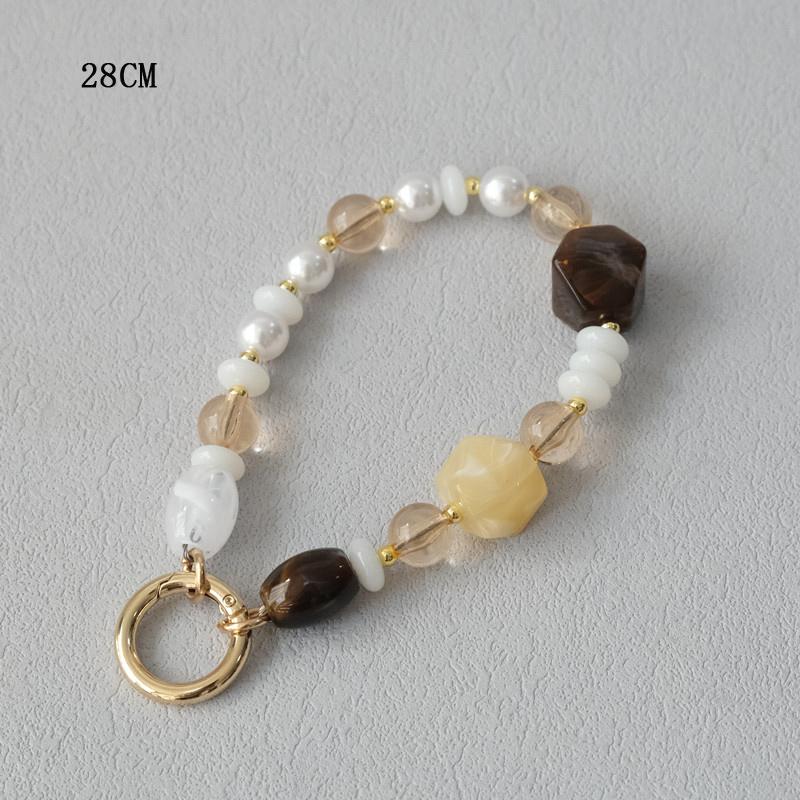 Новый аксессуар для телефона деревянная цепочка конфеты бисер роскошный чехол для телефона цепи акриловая ручка шнурок сотовый мобильный телефон нашивка подвеска ремешок