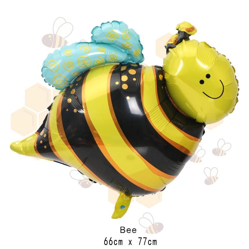 Воздушные шары в форме насекомых, пчелы, для детского дня рождения и оформления фона сцены на вечеринке в честь первого дня рождения, шары из алюминиевой пленки