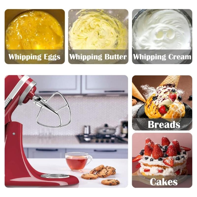 Венчик и Плоская насадка-взбиватель для стационарного миксера Kitchenaid 4,5-5QT K45SS KSM75