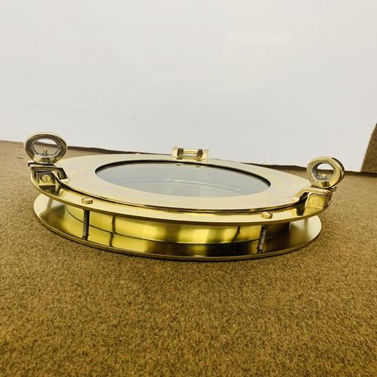 30.48 Cm Canal Boat Porthole Window Golden Finish Door Window Glass Porthole Home Decorative Porthole