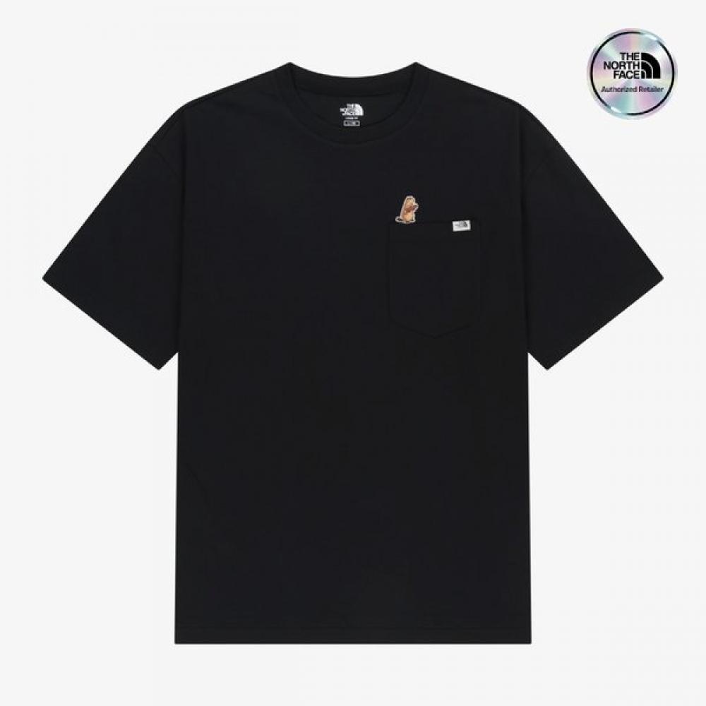 The North Face Футболка с коротким рукавом Fable Pocket Nt7us26k Черный