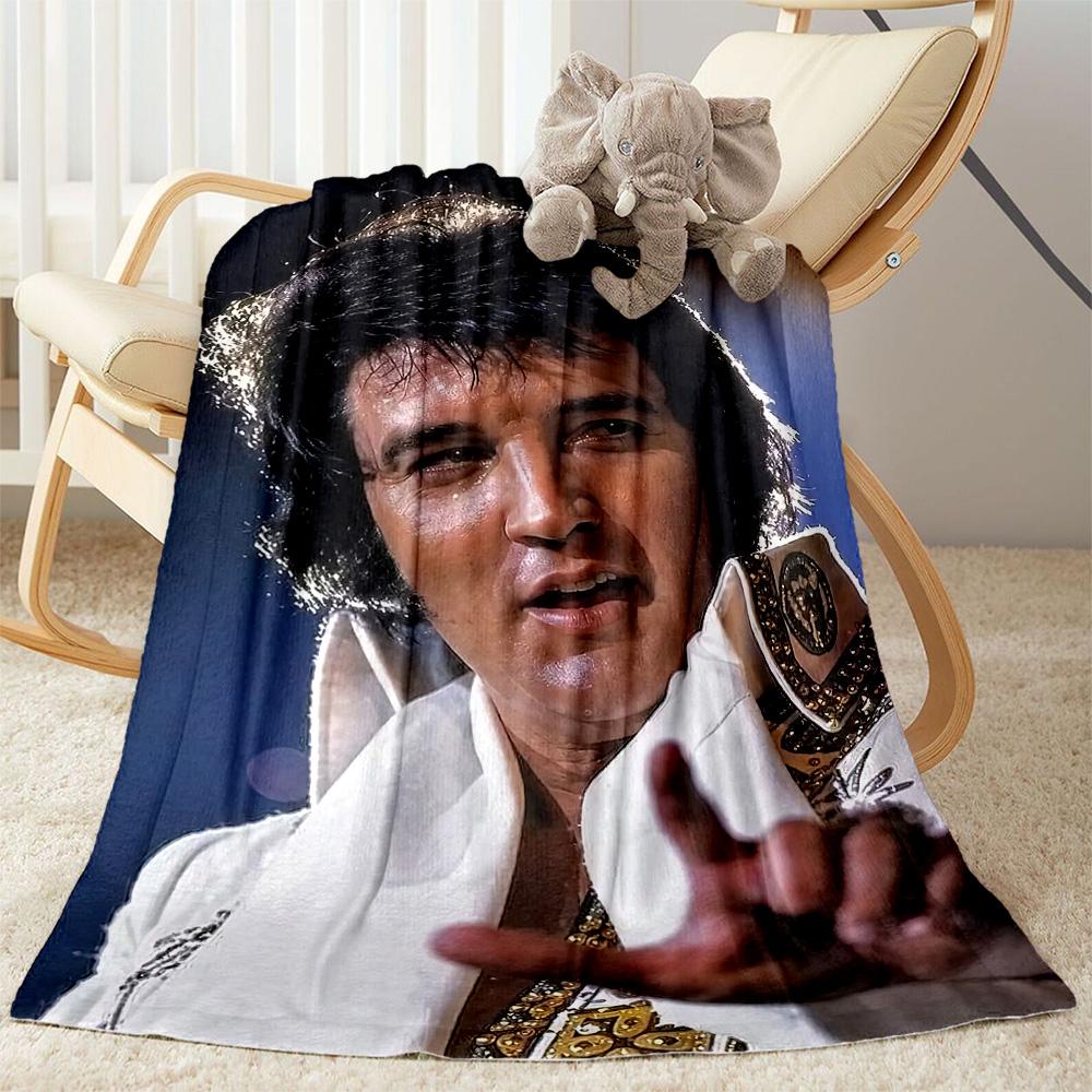 Elvis Blanket Soft Warm Cozy Perfect For Picnics Chair Couch Four Seasons Universal Modern Best Holiday Gift For Friends Family