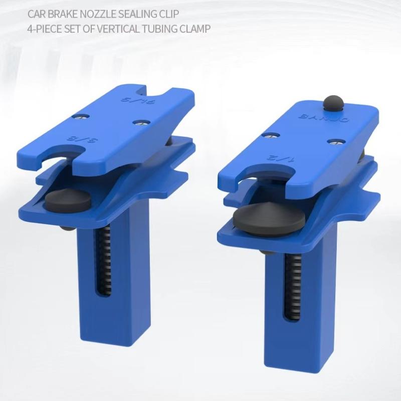 2pcs Car Brake Line Clamp Oil Plug Tool Universal Fluid Stop Clamp Kit Sealing Tool for Vehicle Repair Workshop