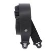 Guitar Strap with Strap Lock Structure Comfort Leather Auto Lock Guitar Strap Black 25BAL00 [D'Addario]