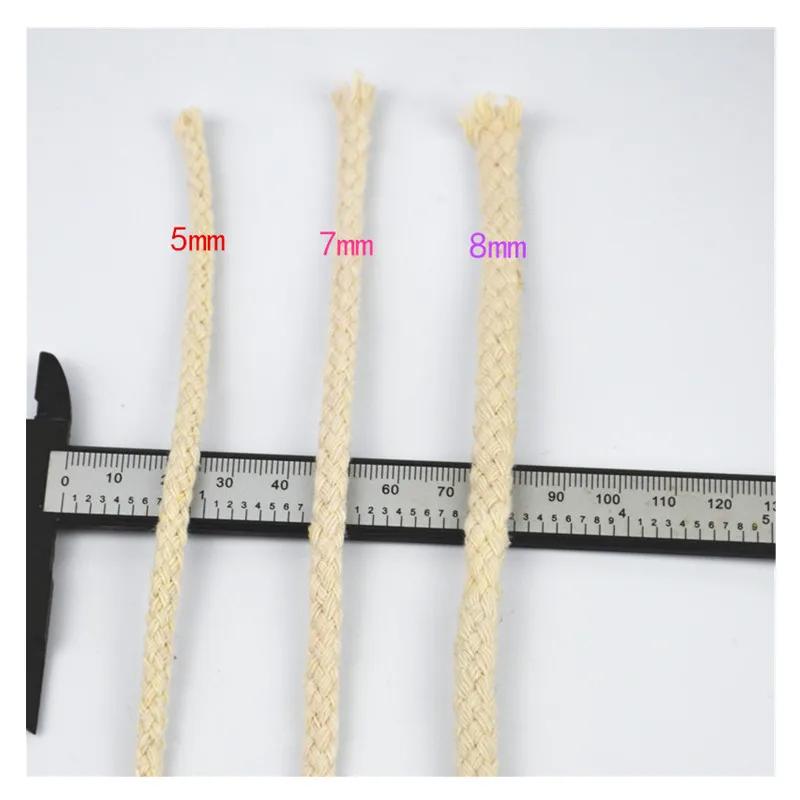 5meter 5mm/7mm Cotton Rope Craft Decorative Twisted Cord Rope For Handmade Decoration DIY Lanyard Thread Cord