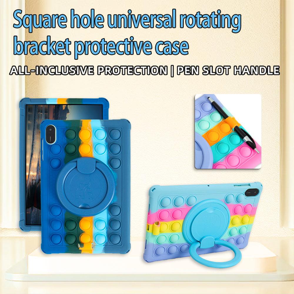 Чехол для Honor Pad X8A X9 11 дюймов, Вращающаяся на 360 градусов мягкая подставка-пузырь, Чехол для планшета Honor X8A, Безопасный для детей Funda