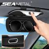 Car Glasses Box Portable Press Switch Sunglasses Holder Driving Glasses Case Car Sun Visor Lenses Storage Box