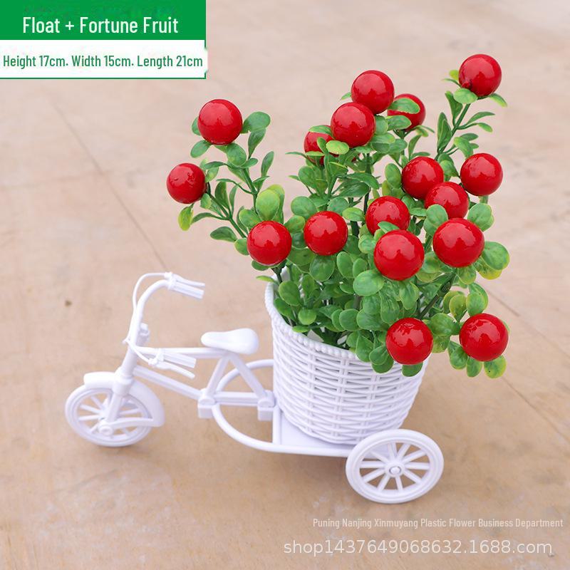 Комплект искусственных цветов для помещений: Маленькие украшения в горшках для украшения дома и автомобиля