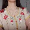 Аксессуары для ханьфу Ожерелье с кисточкой из искусственного жемчуга Мягкое ожерелье иньло Античный воротник Династии Мин, Сун и Тан Сказочная ци Простые аксессуары