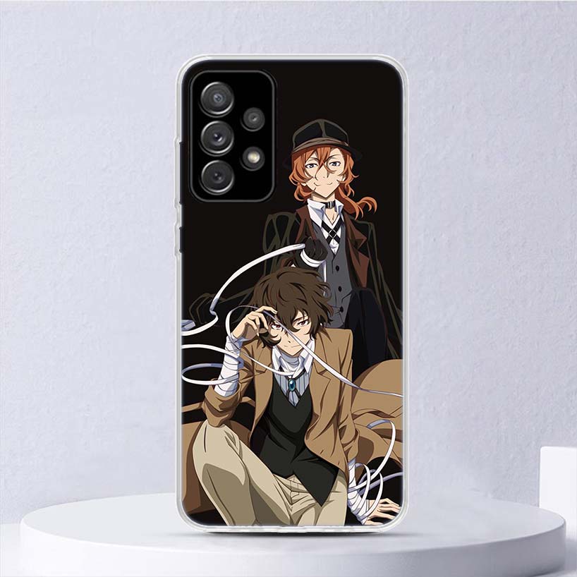 Bungo Stray Dogs Double Black Мягкий чехол для Samsung Galaxy A15 A14 A13 A12 A55 A54 A53 A52 Чехол для телефона A35 A32 A33 A25 A23 A22 A