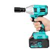 High Torque Brushless Electric Impact Wrench with Lithium Battery