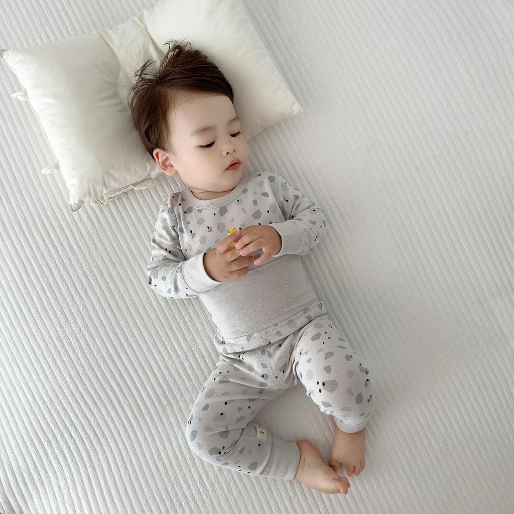 2025 Детский осенний теплый комплект из 100% хлопка: Форма класса А для мальчиков и девочек