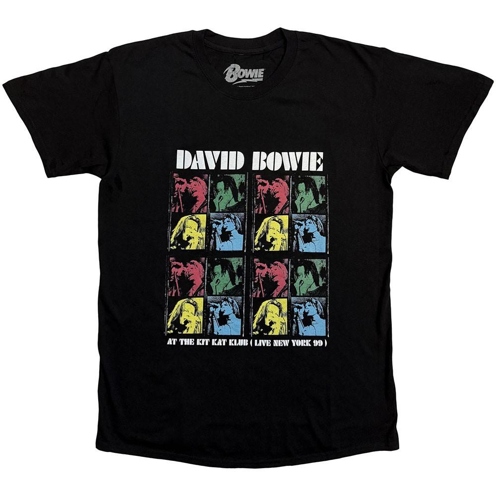 Футболка David Bowie Kit Kat Klub Нью-Йорк 1999 новая Официальная Мужская Черная