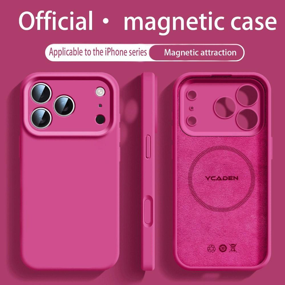 Оригинальный жидкий силикон для чехла Magsafe для iPhone 17 15 12 16 14 13 Pro Max 16 Plus 17Pro Air Магнитный мягкий чехол Аксессуары
