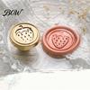 Envelope Sealing Stamp Wax Seal Stamp, Vintage Plant Pattern Head, Durable Journal Decoration Copper Head Replacement, for And Greeting Cards