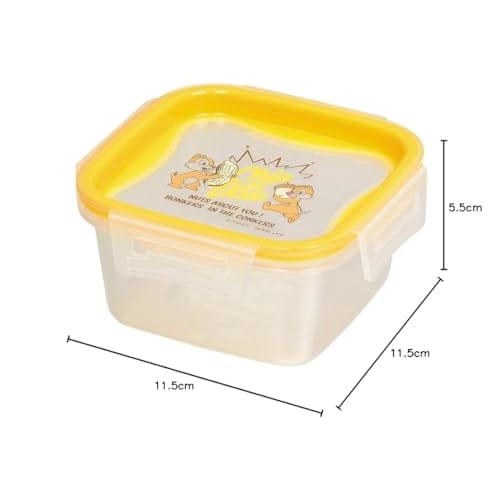 Pearl Metal Disney Storage Container, Square, Small, Chip & Dale, Made in Japan, WD-9054