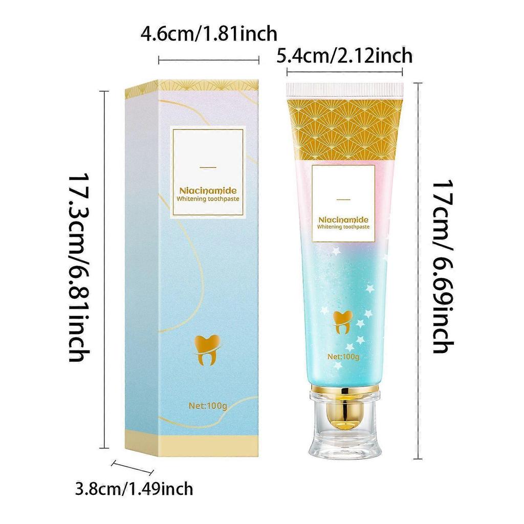 Niacinamide Whitening High Gloss Toothpaste 100g Refreshing Teeth Whitening and