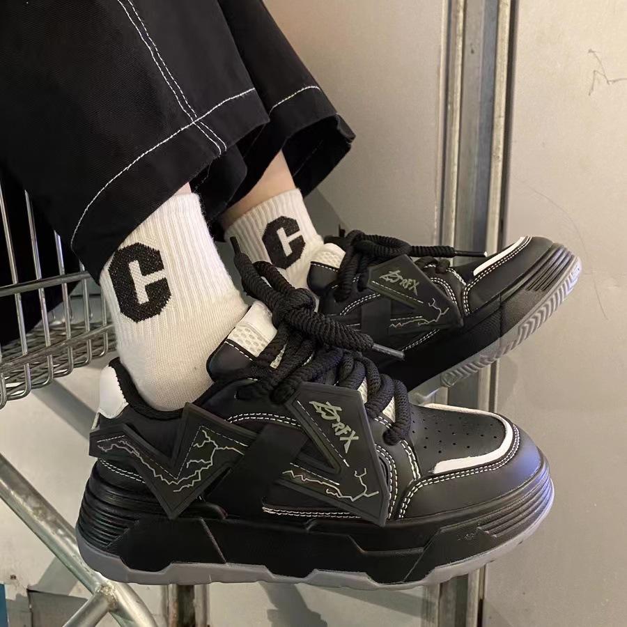 2024 дышащая мужская спортивная обувь с сеткой, противоскользящая удобная мужская повседневная обувь на толстой подошве, баскетбольная обувь