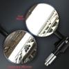 2Pcs Flat/Convex Motorbike Handlebar Mirror Full Angle Handle Bar End Mirror  Motorcycle Accessories