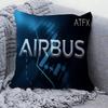 1Pc A-Airbus Pillow Gift Home Office Decoration Bedroom Sofa Car Cushion Cover Case 45X45