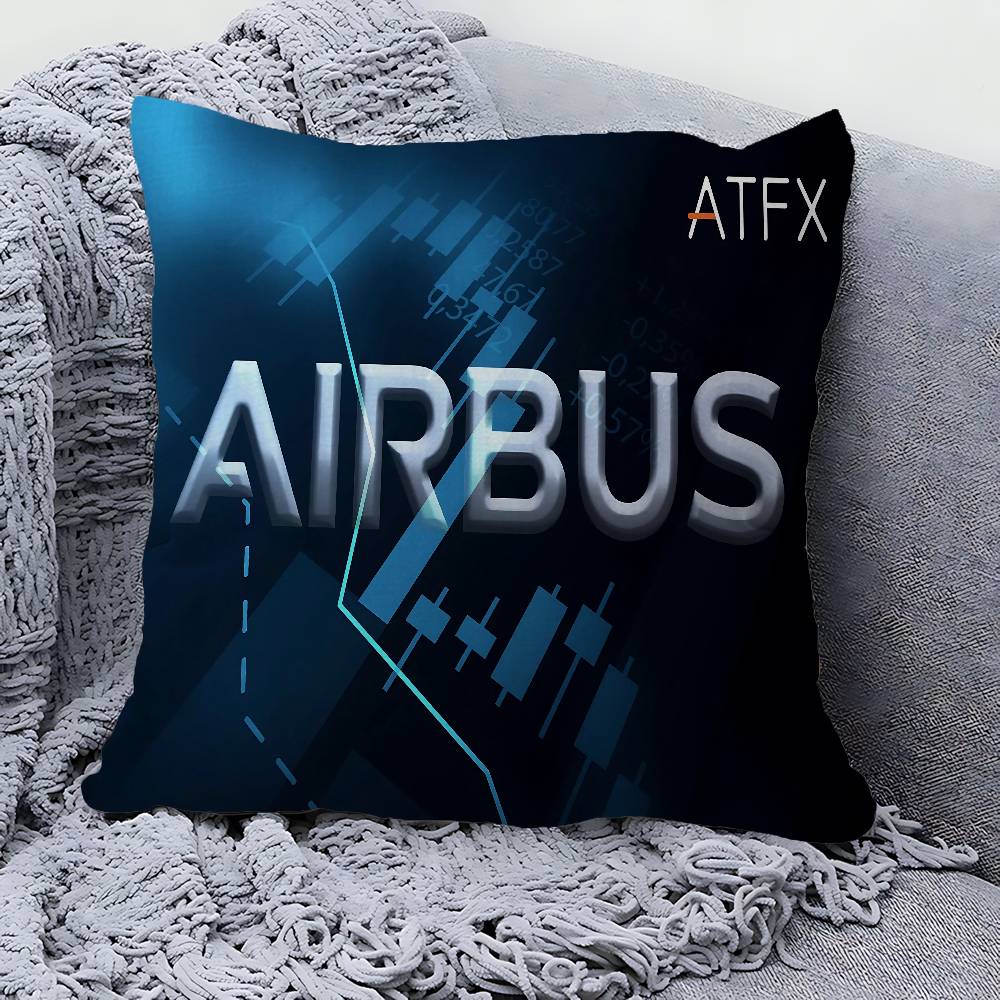 1Pc A-Airbus Pillow Gift Home Office Decoration Bedroom Sofa Car Cushion Cover Case 45X45