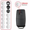 14mm Car Key Sticker Key Badge Emblem Replacement For Tesla SEAT Nissan Subaru Volvo Peugeot Honda Renault Toyota Hyundai