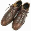 FLORSHEIM Royal Imperial Сделано в Италии Туфли с перфорацией на мыске Коричневые размер 7.5D 25.0-25.5 Мужские(ИСПОЛЬЗОВАЛ)