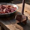 Ручной пресс для пюре Деревянная толкушка для картофеля Эргономичная удобная ручка Измельчитель говядины Кухонная утварь для инструмента для пюре Нетоксичный Прочный для приготовления пищи И
