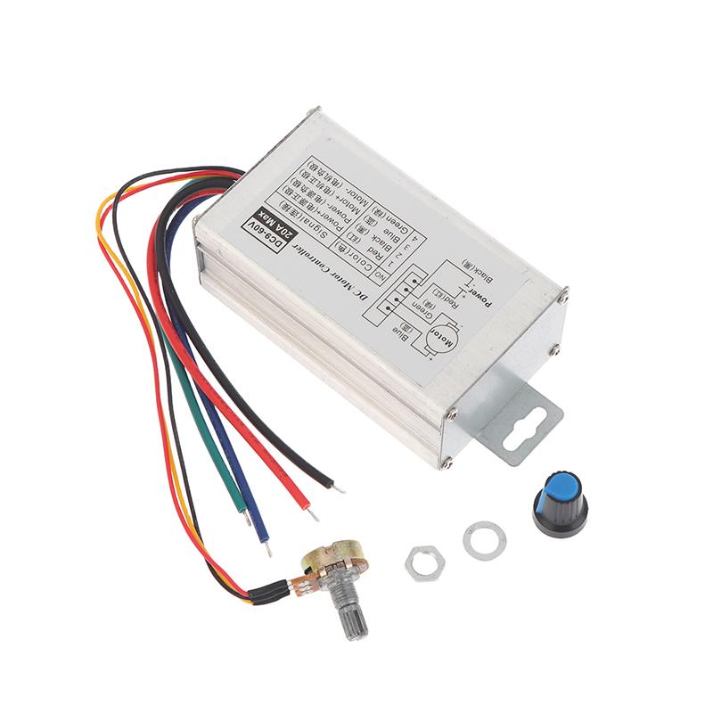 Бесступенчатый регулятор скорости двигателя постоянного тока DC 9V-60V 12V 24V 60V 20A Модулятор ширины импульса регулятор скорости двигателя PWM